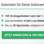 Gutscheine für Gratiswetten einlösen