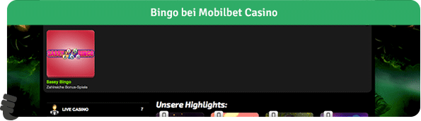 Mobilbet Casino Bingo