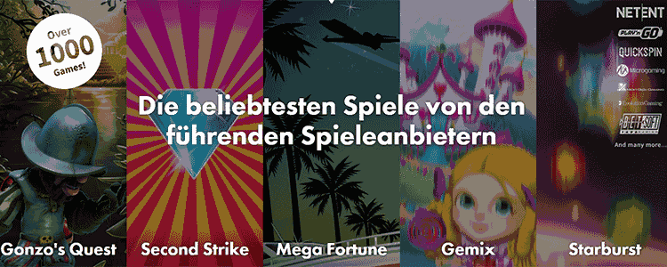 Dunder Casino Spieleangebot