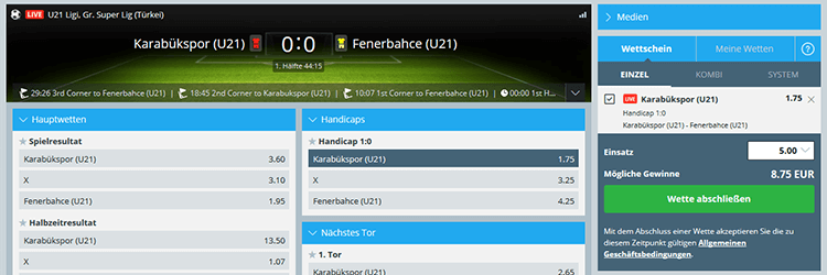 Sportingbet Sport Live