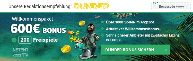 Dunder Casino Empfehlung